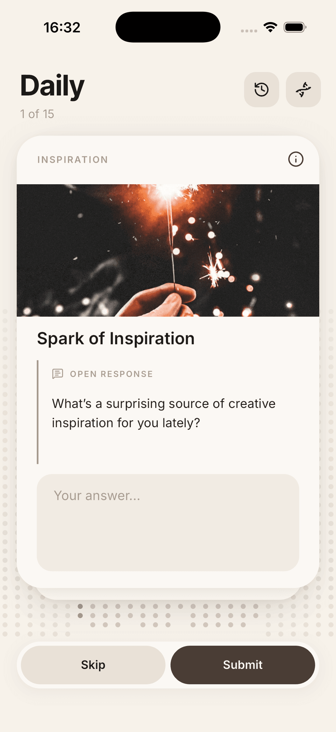 .truespace open response screen